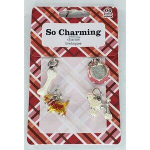 So Charming Charms Poodle Scotty Dog Bone Bowl NIP Horizon Group